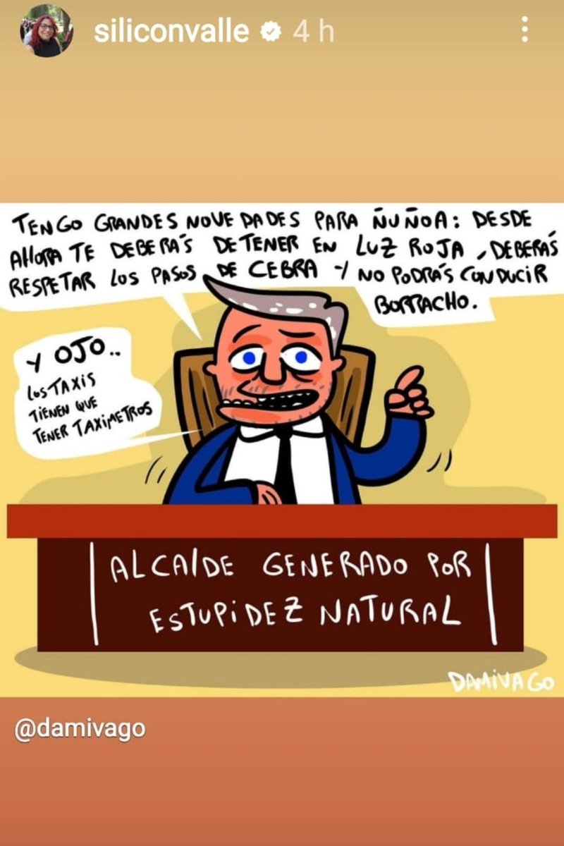 Concejala Valle: más o menos no más la caricatura. El tono es malo y la forma es peor. Seguiremos trabajando para recuperar la seguridad, y sancionar a quienes toman en la vía pública o rayan los muros. Si para usted eso es una broma -y otra forma más de mostrar su intolerancia-