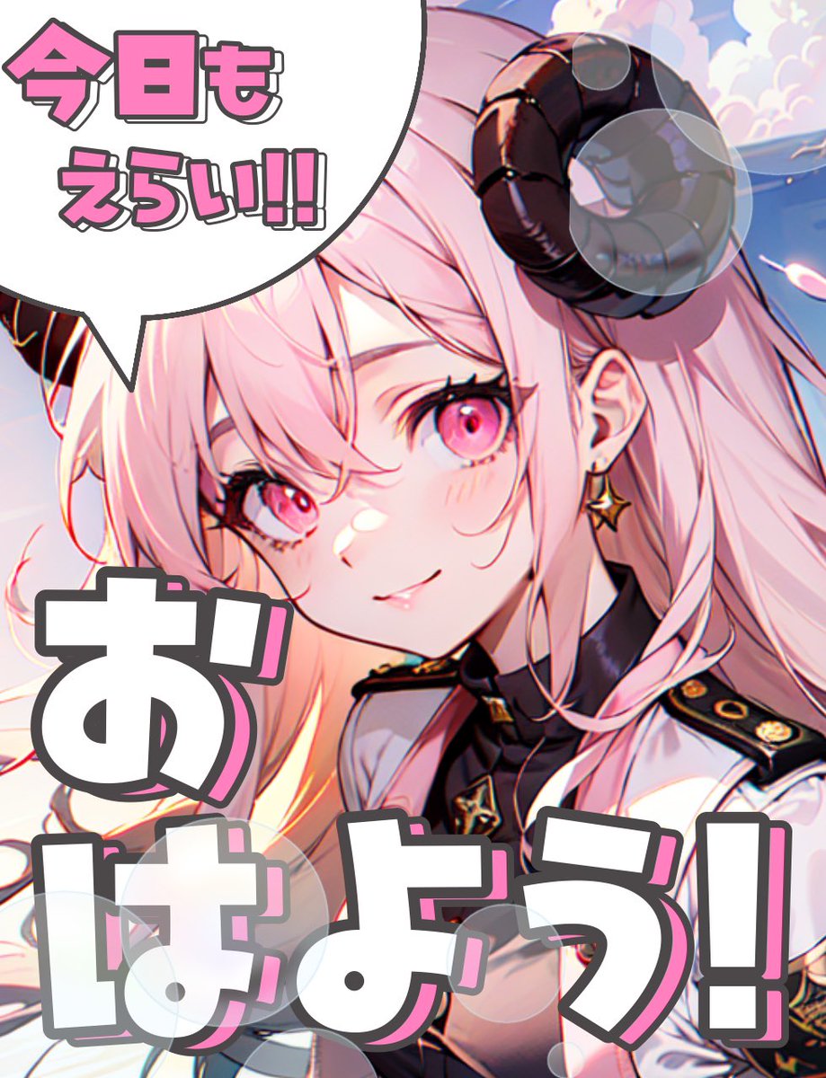 おはもこ☀️

今日から仕事の人も多いかな？🙄
生活リズムも徐々に整えていこね‼️

昨日なんか忘れてるなぁ思ったら、
おはよう言ってなかったらむさん
今日は忘れずおはよう！！だ！！✨

#おはようVtuber #土日はフォロワーさんが増えるらしい