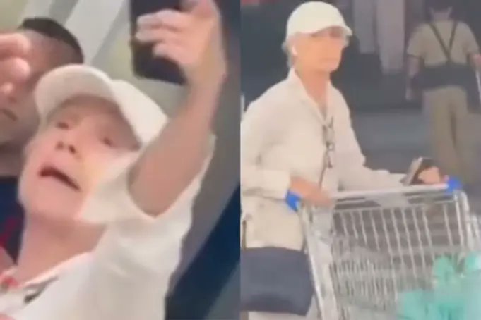 sejasubversivo's tweet image. SURTOU: A atriz e bolsonarista Cássia Kis faz barraco em mercado perto da praia, no Rio de Janeiro, por ver mulheres trajadas de biquíni.