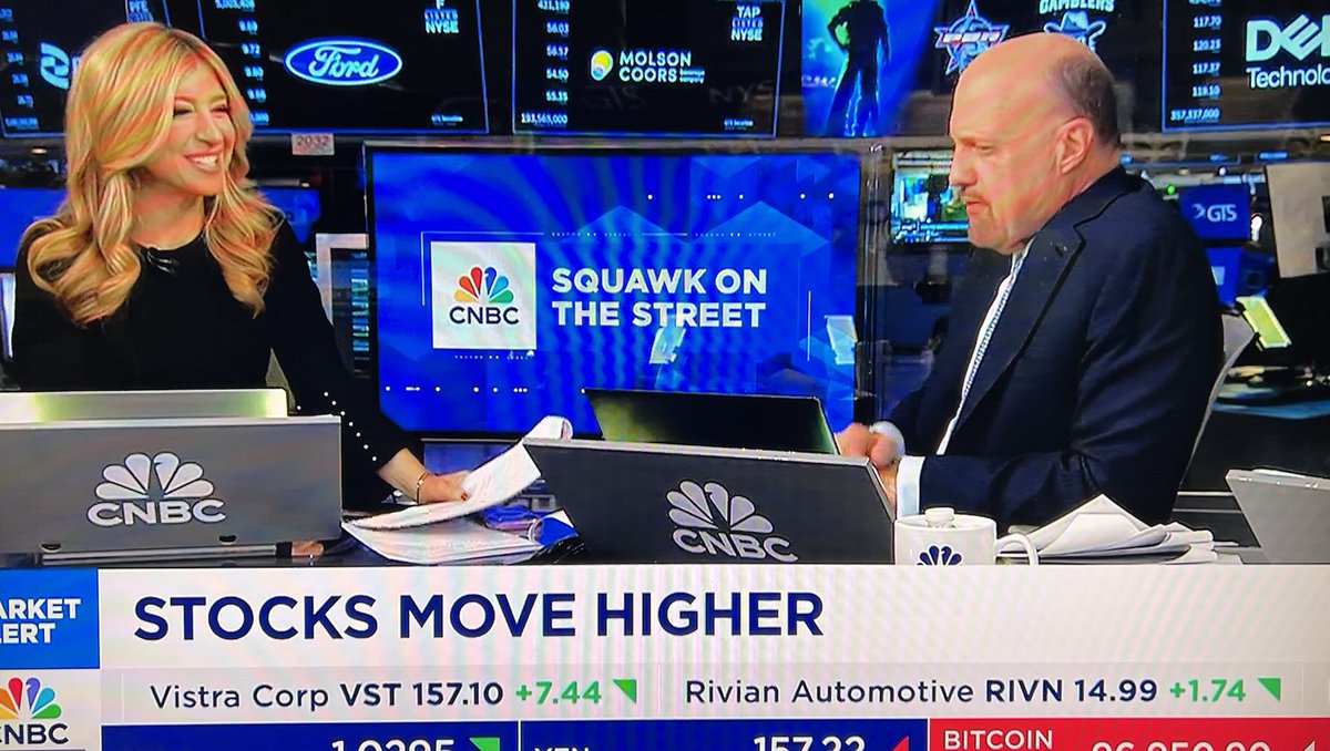What a blast today ⁦<a href="/SquawkStreet/">Squawk on the Street</a>⁩ with my friend ⁦<a href="/jimcramer/">Jim Cramer</a>⁩