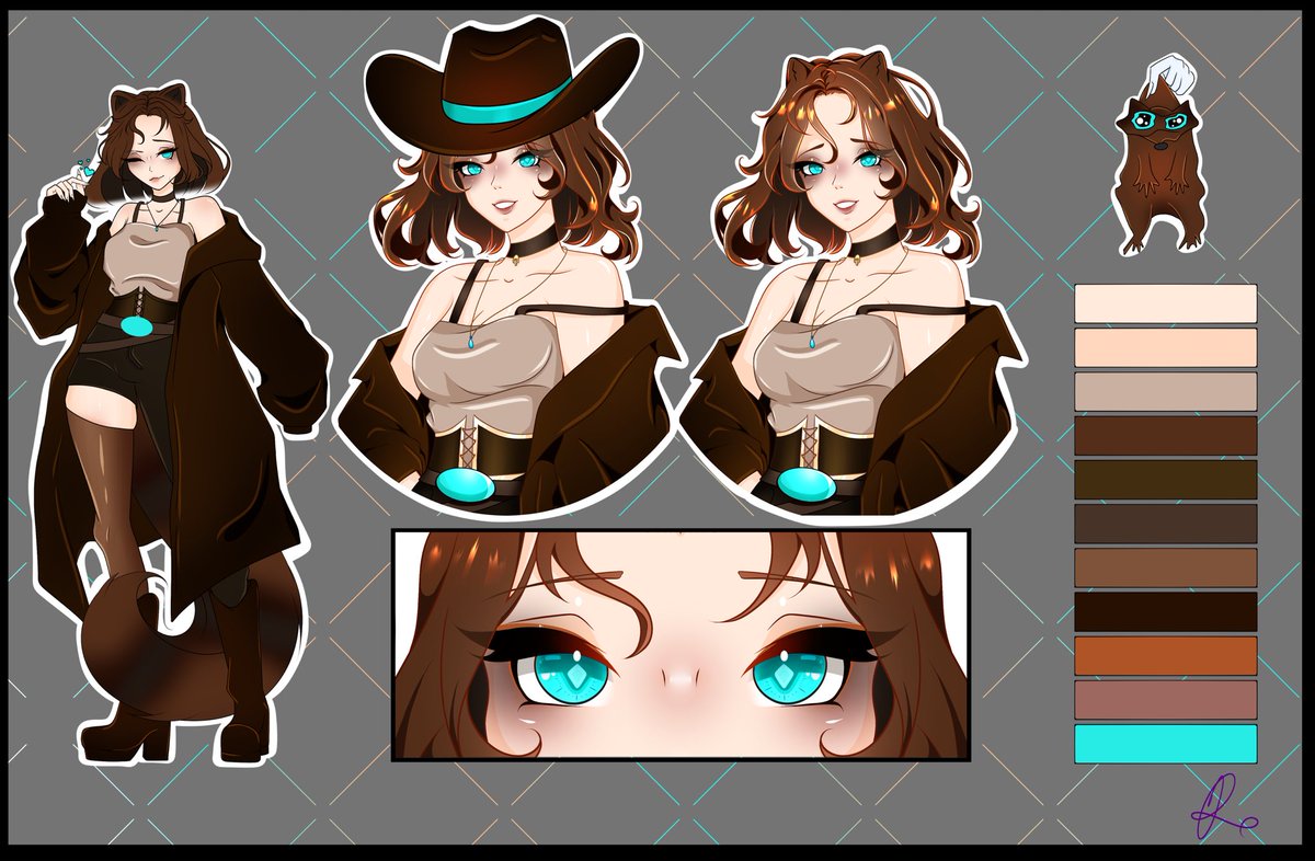 Shaelyn_Harper's tweet image. Howdy! 

My name is Shae, I’m the wildest raccoon in the west!

Art credits: @Reviinant