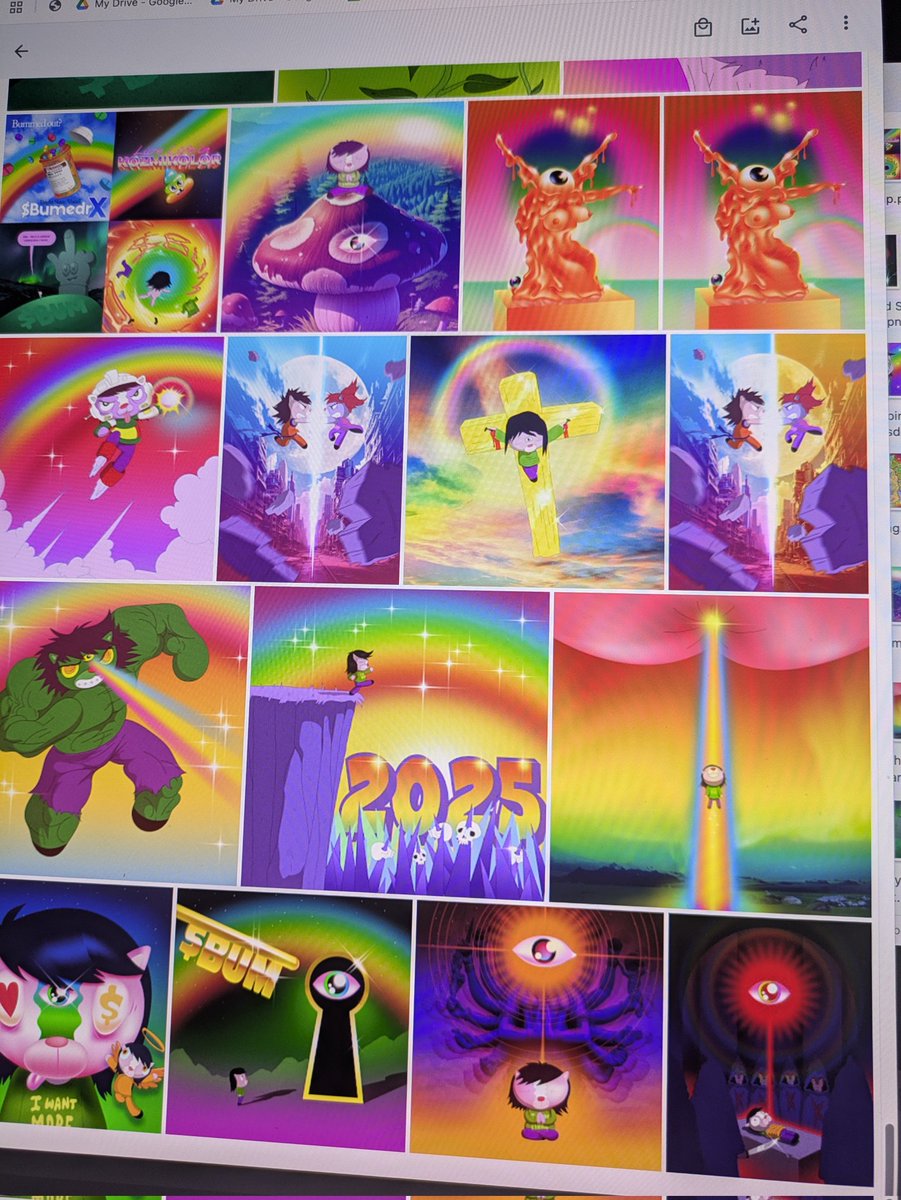Our library of art grows by the day... So stoked for this journey... When i look at this i feel we can go faaaaaar...$BUM ❤️🍄🌈