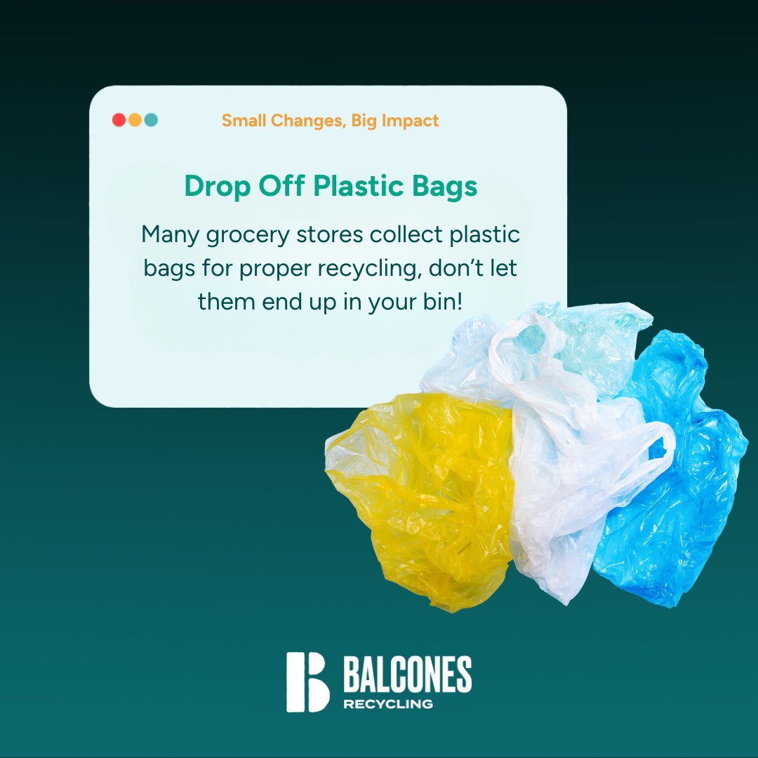 Let’s make 2025 the year of small changes with big impact!
Little steps like:
• Adding a recycling bin to your bathroom
• Helping a neighbor with their recycling bin
• Dropping off plastic bags at the store
• Refusing plastic silverware
• Keeping recyclables loose &amp; bag-free