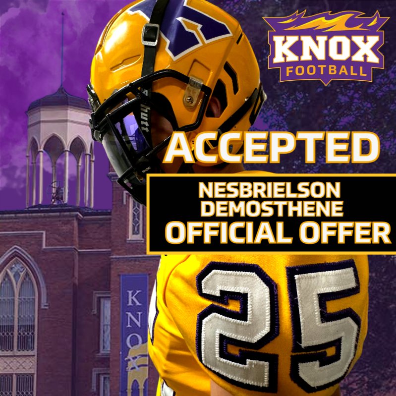 I am grateful to receive an opportunity to play at the next level from knox college