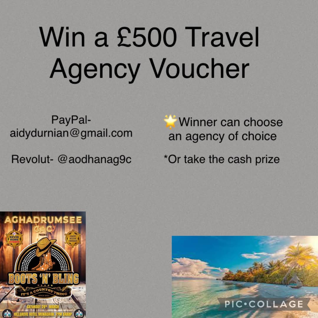 🤠🏝️ Boots N Bling Fundraiser - Aodhan Durnien! 🏝️🤠
Get all the latest news on the Aghadrumsee GAC app member.clubspot.app/club/aghadrums…