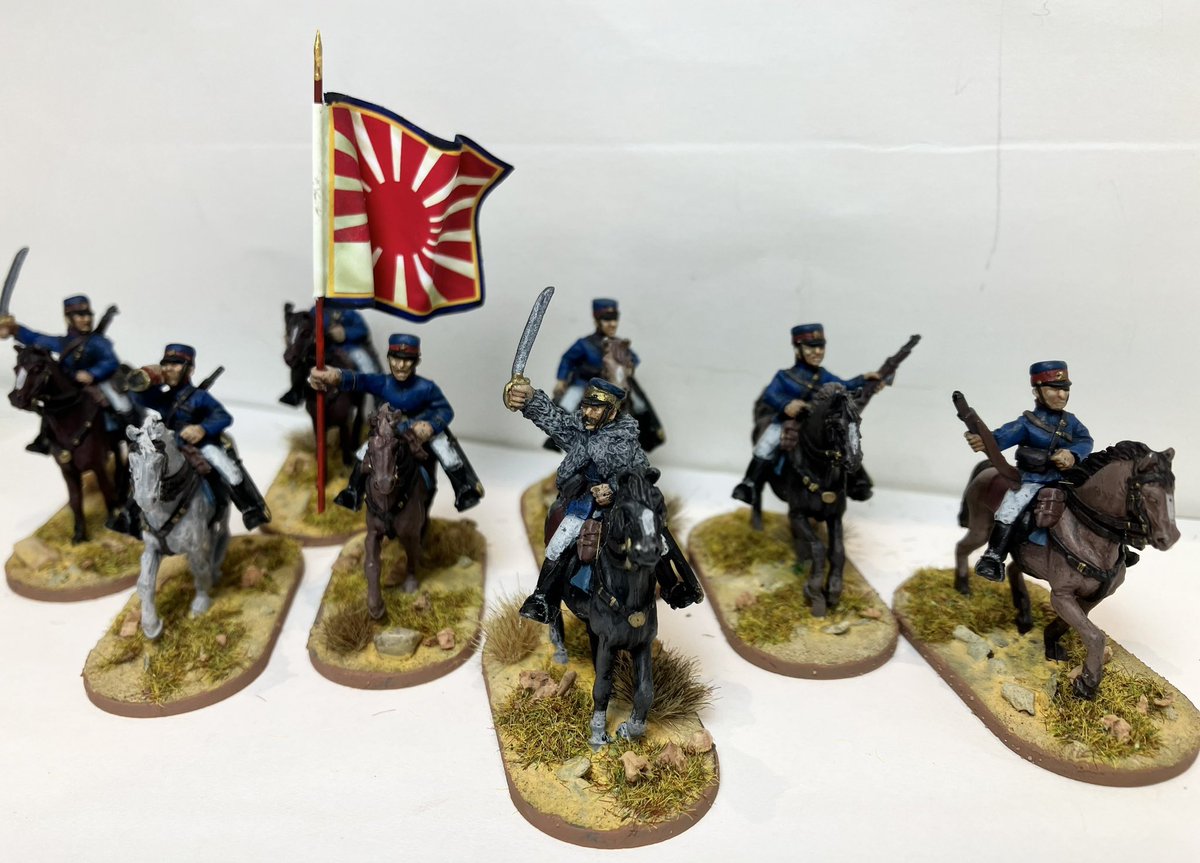 Boxer Rebellion - A Squadron of Imperial Japanese Cavalry. The collection will not feature too many mounted units, so these lads and some Bengal Lancers will probably do it in total. For the Boxers I have a unit of BoB Chinese Bandits in the pipeline.