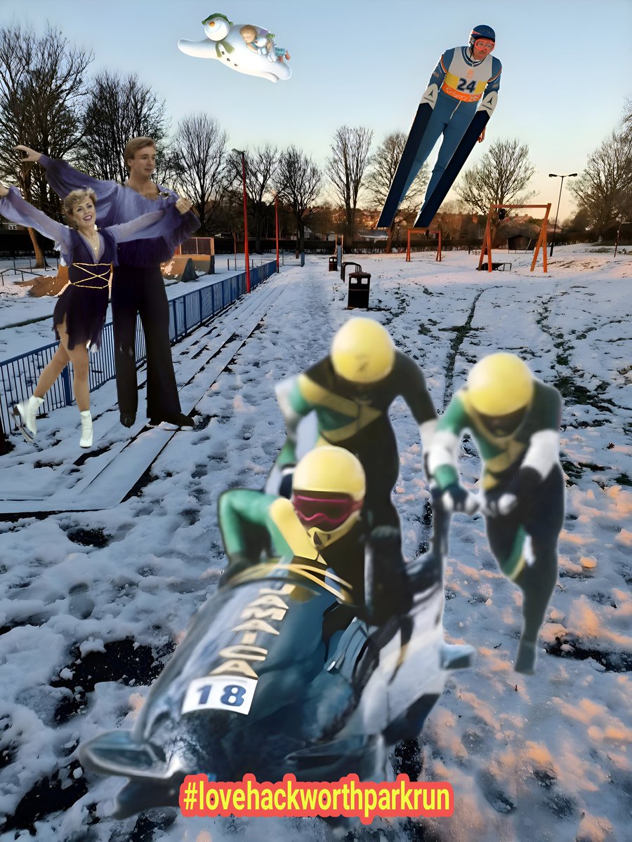 Hackworth parkrun may be cancelled this week but it's nice to see the park being enjoyed by others whose pastimes are more suited to the conditions.