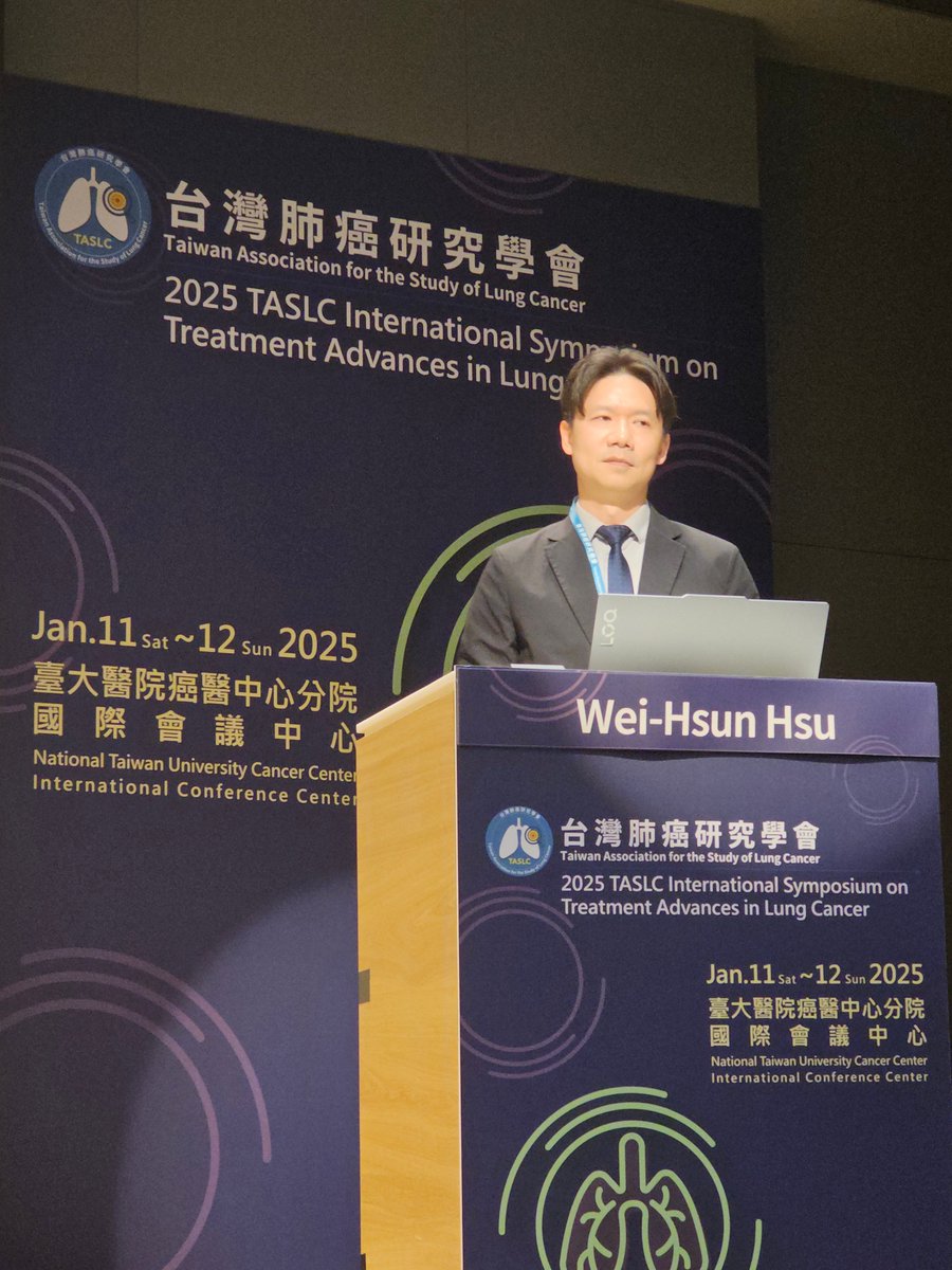 HHorinouchi's tweet photo. 🫁Taiwan🇹🇼Association for the Study of Lung Cancer
🎯Case presentation: Antibody-drug conjugates
🎙Dr. Wei-Hsun Hsu
#LCSM @OncoAlert #TASLC25 #ADC https://t.co/iZZD8qLN14