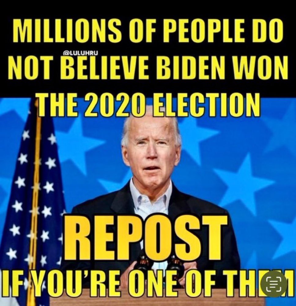 @KashPatel_News Joe Biden and 81 million votes is all you need to know, he could never get 81 million votes, ever!!