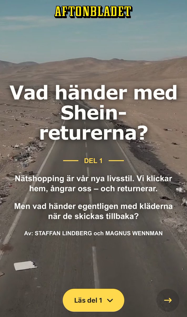 Jonathan Jeppsson (@abjeppsson) on Twitter photo Vi gömmer fem airtags i kläder vi beställt från Shein och som nu ska returneras. Shein lovar att kläderna ska packas om och säljas i Europa - men så blir det inte riktigt… Ny stor granskning av <a href="/staffanlindberg/">Staffan Lindberg</a> <a href="/MagnusWennman/">Magnus Wennman</a> <a href="/sofiabostrom/">Sofia Boström</a> special.aftonbladet.se/story/8qxQOQ?u… Vi gömmer fem airtags i kläder vi beställt från Shein och som nu ska returneras. Shein lovar att kläderna ska packas om och säljas i Europa - men så blir det inte riktigt… Ny stor granskning av <a href="/staffanlindberg/">Staffan Lindberg</a> <a href="/MagnusWennman/">Magnus Wennman</a> <a href="/sofiabostrom/">Sofia Boström</a> special.aftonbladet.se/story/8qxQOQ?u…