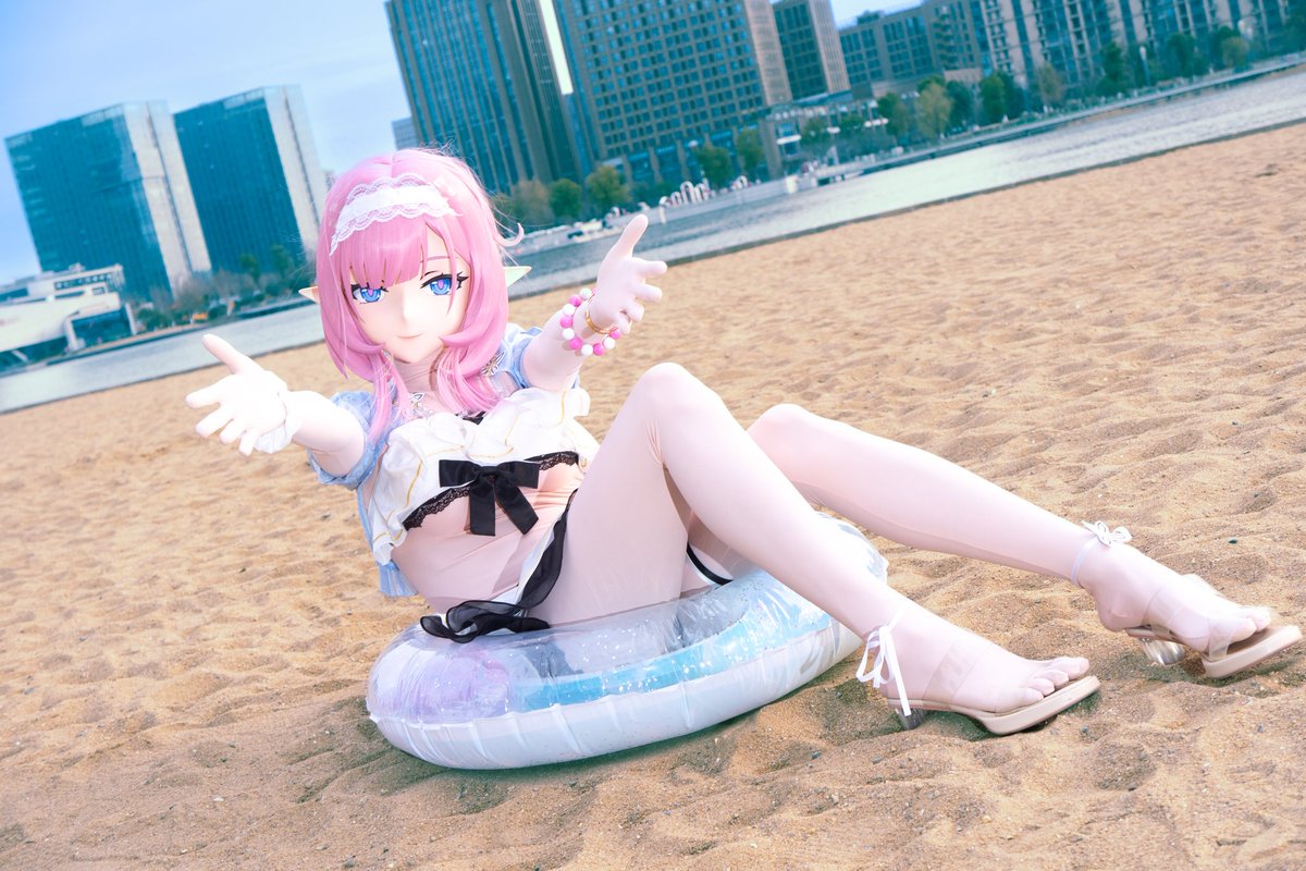 美！丽！冻！人！
#Elysia #着ぐるみ #kigurumi #崩坏三 
#爱莉希雅 #水着女子