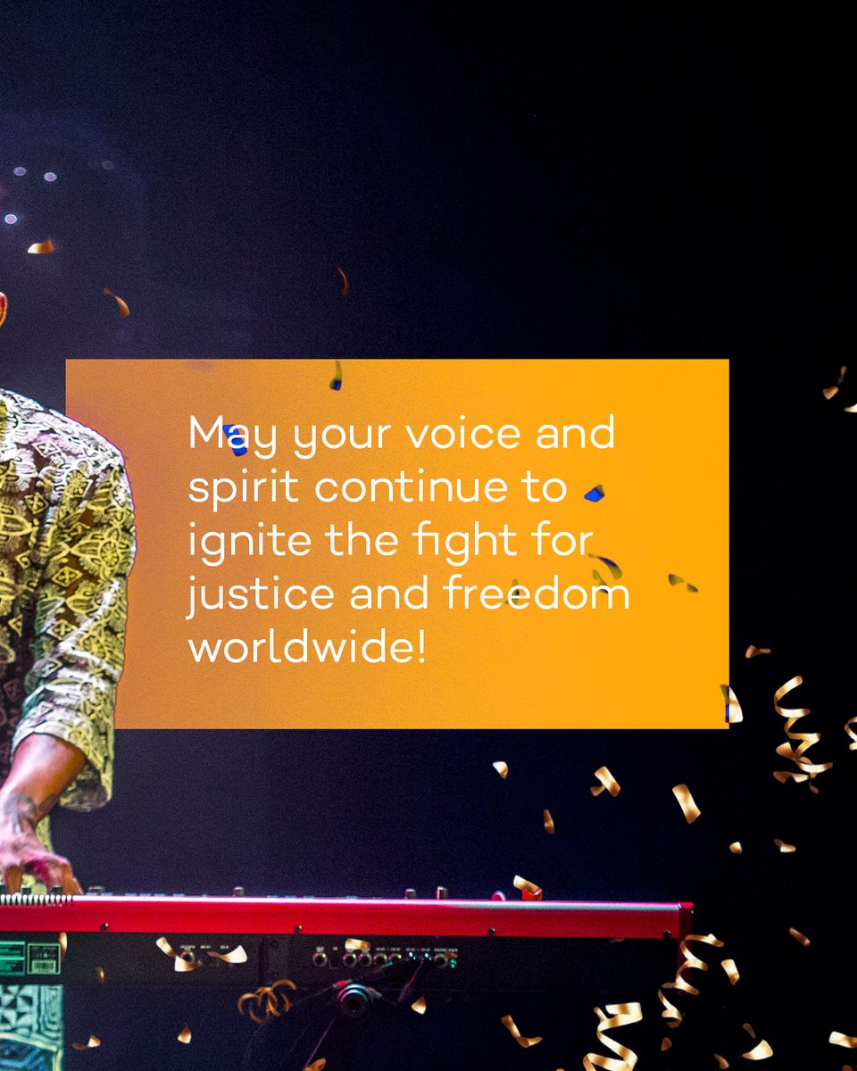 SK_afrikanman's tweet photo. Happy Birthday to a fearless voice, a powerful spirit, and a true champion! 🎉
May your year be as impactful as your music and message! 🎷
#SeunKuti #Getthesax #HappyBirthday https://t.co/VsNSZQ6lRp