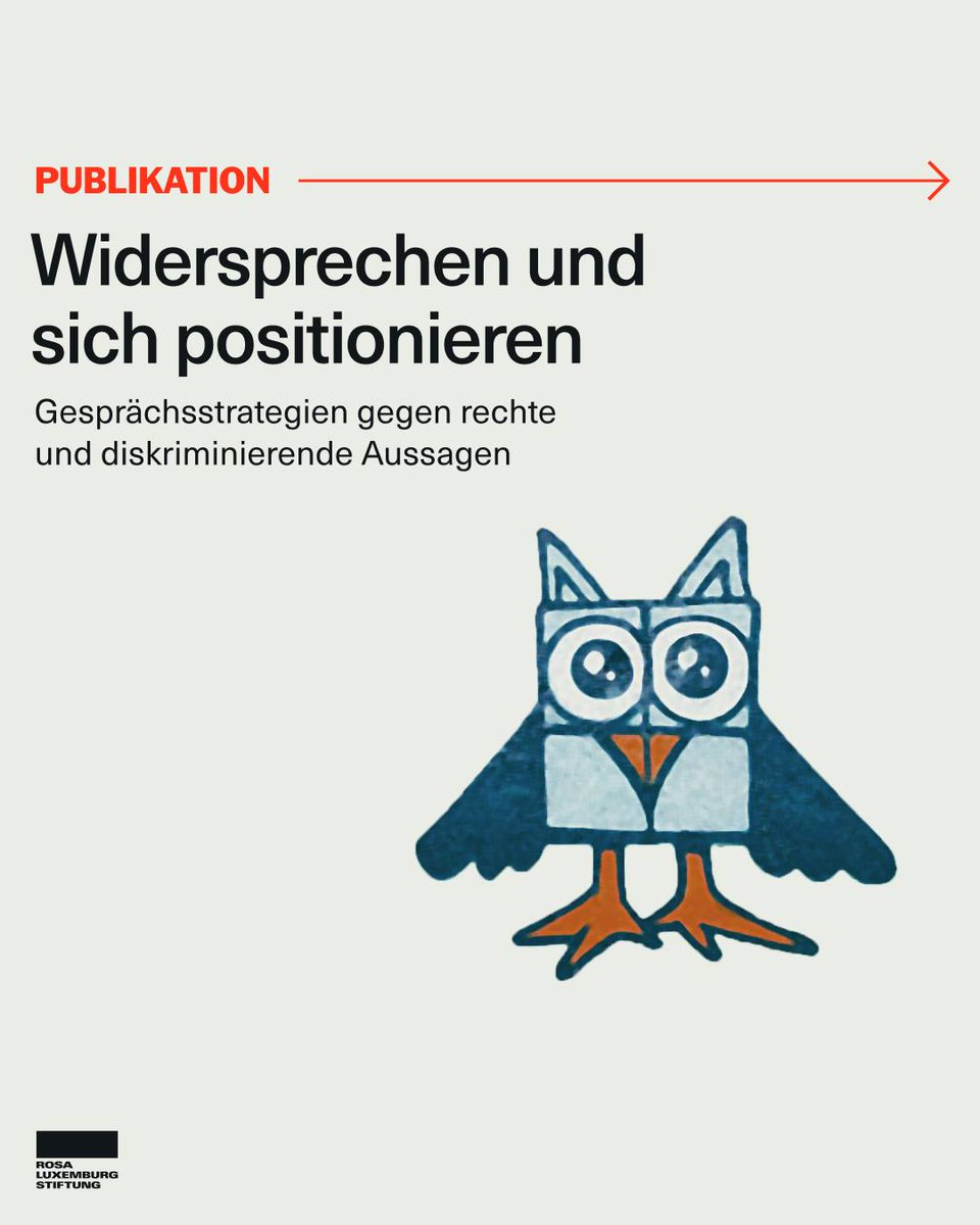 Haltung zeigen!
Widersprechen und sich positionieren: Gesprächsstrategien gegen rechte und diskriminierende Aussagen. 👇 #Riesa #Rie1101 #Riesa1101 #Widersetzen
rosalux.de/publikation/id…