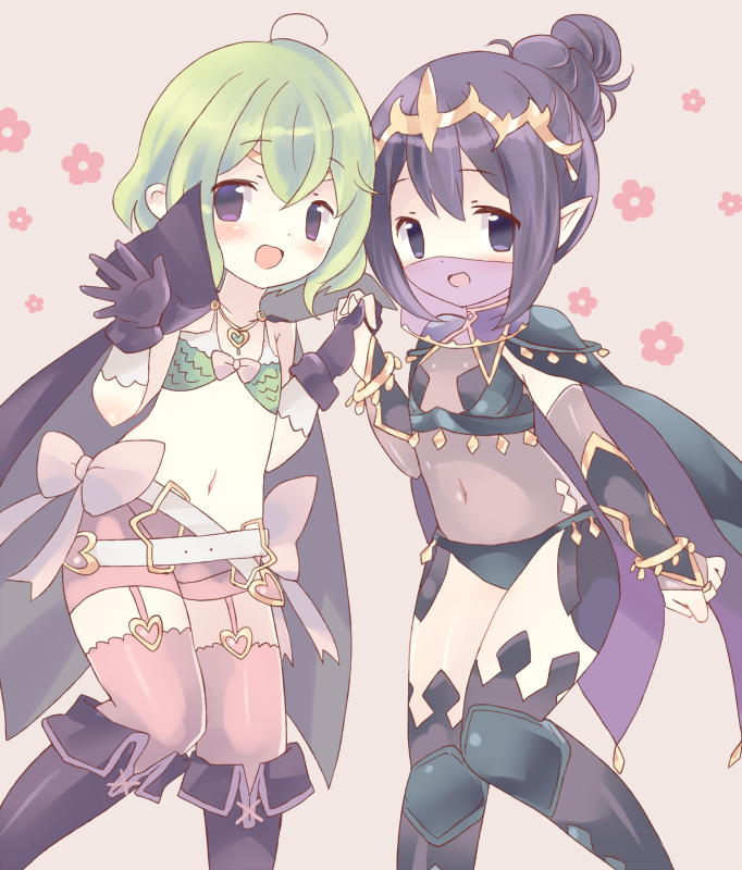 suikaoishisugi's tweet photo. Skeb納品しました！久々に一般絵（差分は叡智なのであとでファンボに上げます）なのでこちらに
ノノ母マークちゃんとニュクス母カンナちゃんです
リクエストありがとうございました！ https://t.co/kXpc9W5k5W