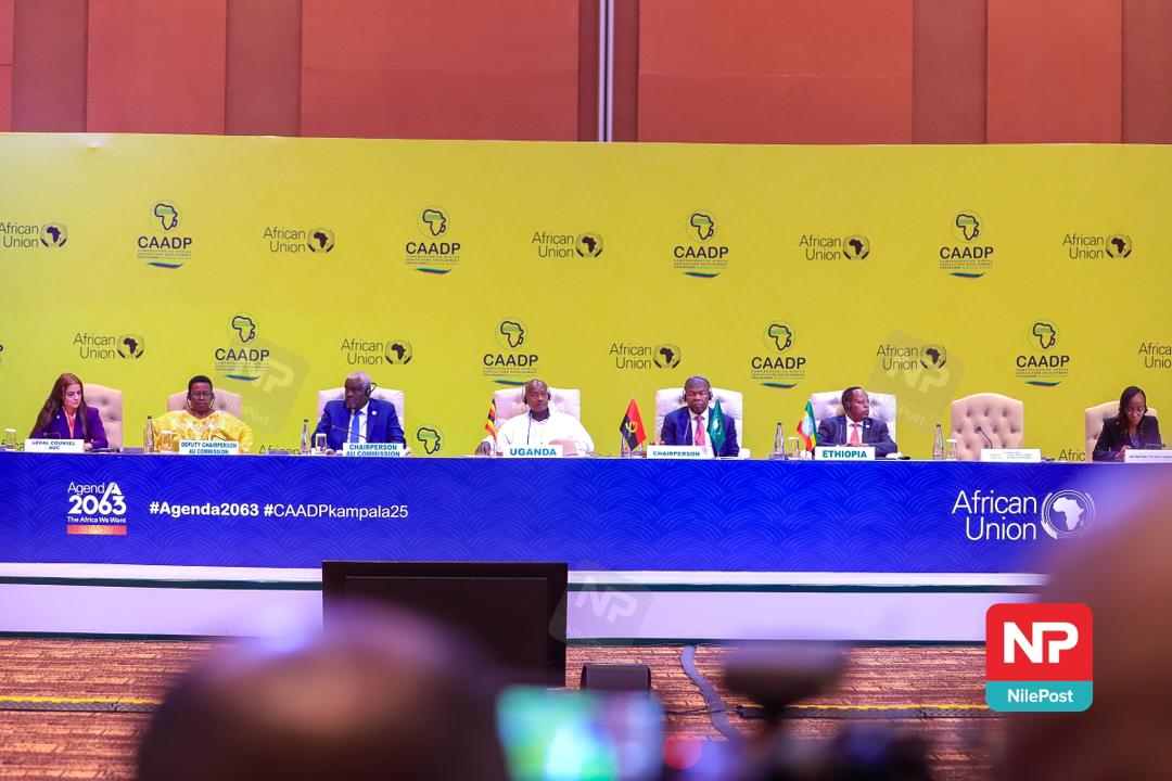 NBS Television (@nbstv) on Twitter photo PHOTOS: The President of Uganda, H.E. <a href="/KagutaMuseveni/">Yoweri K Museveni</a>, along with other Heads of State, is attending the final day of the African Union Extra-Ordinary Summit on the Comprehensive Africa Agriculture Development Programme.
📸: <a href="/francis_isano/">📸 Isano Francis</a>
#CAADPKampala25
#NBSUpdates PHOTOS: The President of Uganda, H.E. <a href="/KagutaMuseveni/">Yoweri K Museveni</a>, along with other Heads of State, is attending the final day of the African Union Extra-Ordinary Summit on the Comprehensive Africa Agriculture Development Programme.
📸: <a href="/francis_isano/">📸 Isano Francis</a>
#CAADPKampala25
#NBSUpdates