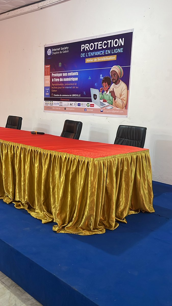 L'atelier de protection de l'enfance en ligne est en direct ! Rejoignez-nous sur nos réseaux sociaux
Suivez-nous ici :
Twitter : @isocgabon
Facebook : @IsocGab
Contact :
🌐 isoc.ga
#ProtectionEnfance #InternetSafety #ISOCGabon #internet #Gabon