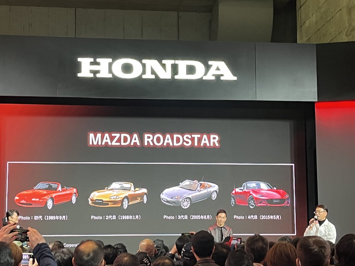 m_yuki1's tweet photo. ホンダが紹介するくらい、ロードスターは良い車。 https://t.co/y6GyFi6ZpW