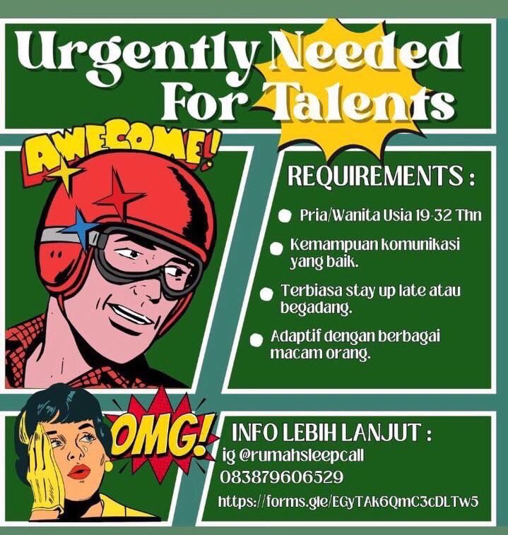rumahsleepcall's tweet photo. Buat yg gabut suka begadang mending jadiin waktu gabut kalian sebagai cuan 🌟🙃 yuk coba apply sebagai talent sleepcall di link berikut 👇
https://t.co/74nV54xjpL
#sleepcall #jasasleepcall #pacarvirtual #rumahsleepcall https://t.co/O4b32Ic3Ia
