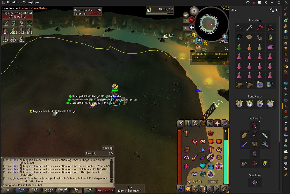 officialjake31's tweet photo. My rng is putting in crazy work in 2025 #osrs https://t.co/ZWXs7mtUuQ