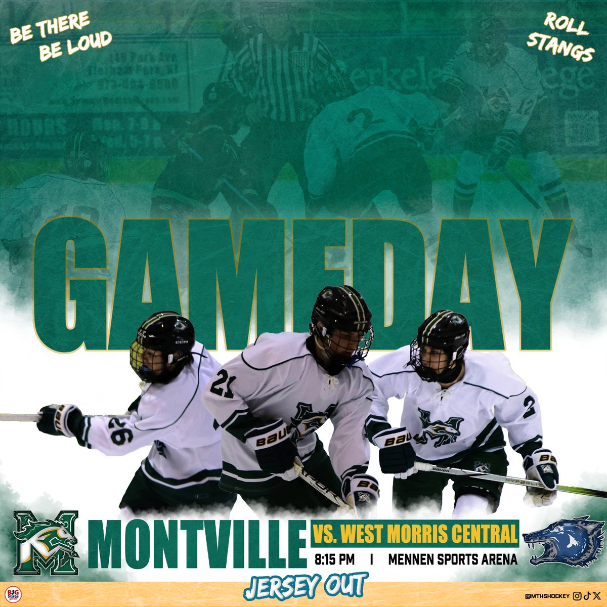 IT’S GAME DAY‼️

Be there to support the Mustangs tonight @ 8:15 PM against West Morris Central at Mennen Sports Arena! THEME IS SPORTS JERSEYS🏟️‼️🏒🐎🥅

#rollstangs