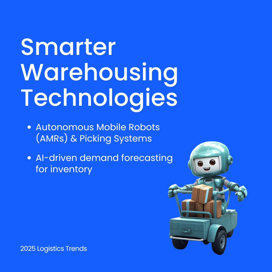 ClickPostTech's tweet image. The Logistics Revolution 2025 is here! 🚛
🌟 Smarter technologies
🌍 Sustainable practices
🔒 Stronger cybersecurity
💡 What’s your top pick for 2025? Let’s discuss in the comments!
#Logistics2025 #SupplyChainInnovation #TechForward