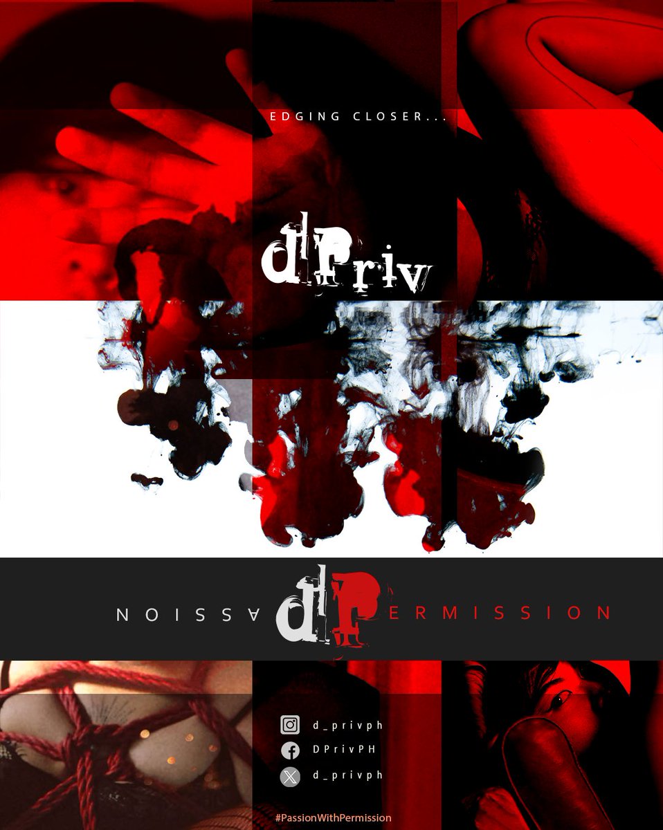 Something is Edging Closer. Follow @D_privph on FB, X and IG to for announcements and news of what’s to come. 

Instagram: instagram.com/d_privph/

Twitter: x.com/D_PrivPh

Facebook: facebook.com/DPrivPH/

Revealing soon... 🔥⛓🖤
---------
#PassionWithPermission
