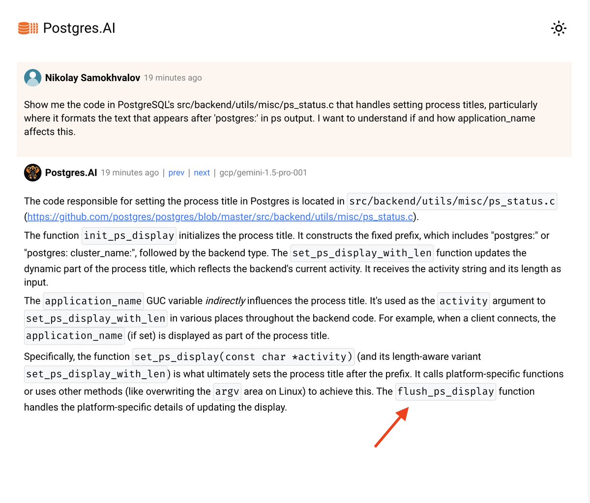 Tanel Poder 🇺🇦 (@tanelpoder) on Twitter photo <a href="/samokhvalov/">Nik Samokhvalov</a> <a href="/postgres_ai/">PostgresAI</a> Ha, cool, postgres.ai works! 😀
The last sentence was exactly what I was looking for (but was too lazy to look up as I haven't looked into PG codebase that much): <a href="/samokhvalov/">Nik Samokhvalov</a> <a href="/postgres_ai/">PostgresAI</a> Ha, cool, postgres.ai works! 😀
The last sentence was exactly what I was looking for (but was too lazy to look up as I haven't looked into PG codebase that much):