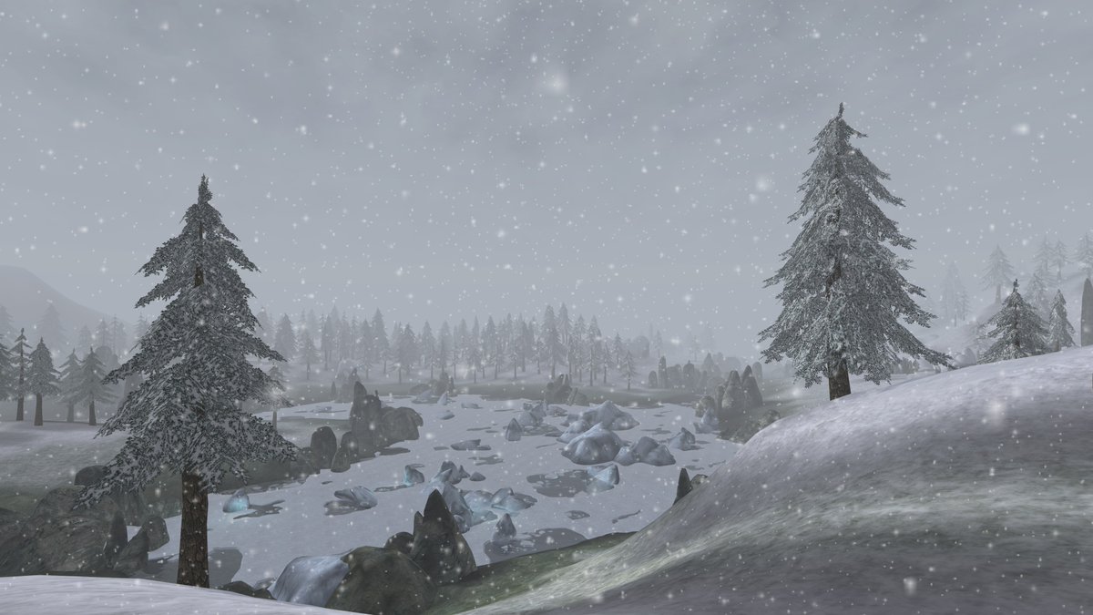 UESP_net's tweet photo. "Snow is real pretty if you don't have to go out in it."

--Female Dark Elves contemplating snow https://t.co/ADGwAZkcdi