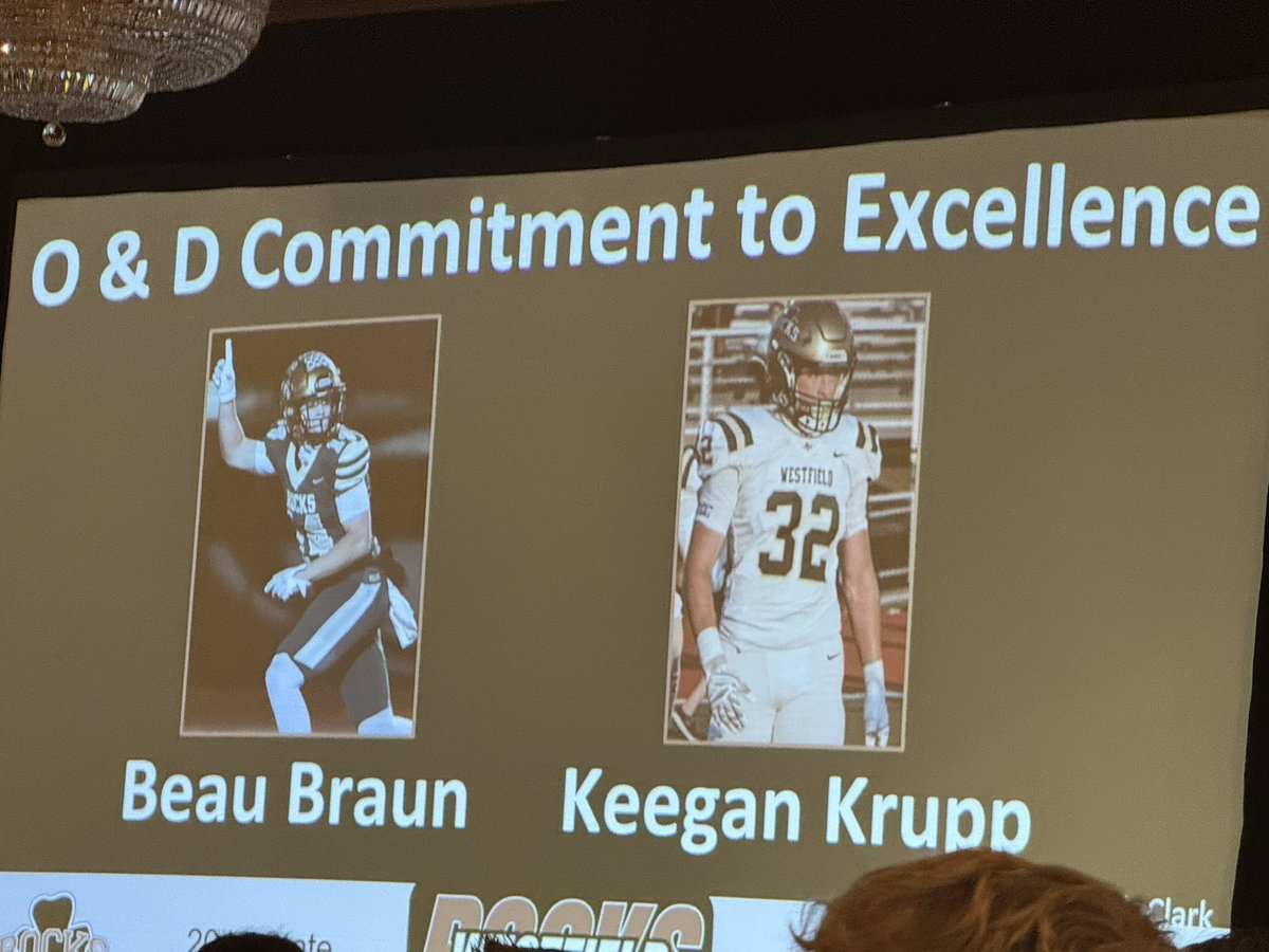 Beau Braun (@the_beaubraun11) on Twitter photo Truly Blessed to be nominated as the Offensive player of the year and WIN the Offensive committed to excellence award‼️ Thank you Westfield Football☘️
<a href="/ShamrockFB/">Rocks Football</a> <a href="/rocksathletics/">Westfield Rocks Athletics</a> <a href="/CoachJMiracle/">Josh Miracle</a> <a href="/BlairJSchlicher/">BlairJosephSchlicher</a> <a href="/EzeObiora2/">Coach Eze Obiora 🇳🇬</a> <a href="/CoachMillz_/">Millz2BeMade Training</a> Truly Blessed to be nominated as the Offensive player of the year and WIN the Offensive committed to excellence award‼️ Thank you Westfield Football☘️
<a href="/ShamrockFB/">Rocks Football</a> <a href="/rocksathletics/">Westfield Rocks Athletics</a> <a href="/CoachJMiracle/">Josh Miracle</a> <a href="/BlairJSchlicher/">BlairJosephSchlicher</a> <a href="/EzeObiora2/">Coach Eze Obiora 🇳🇬</a> <a href="/CoachMillz_/">Millz2BeMade Training</a>