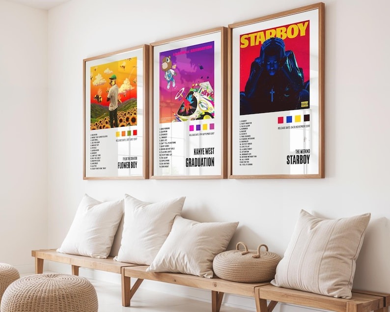 monretr's tweet photo. Set of 3 Custom Album Poster Wall Art Home Decor Custom Music Gift Album Cover Choose Your Own https://t.co/iTsD32OmzI