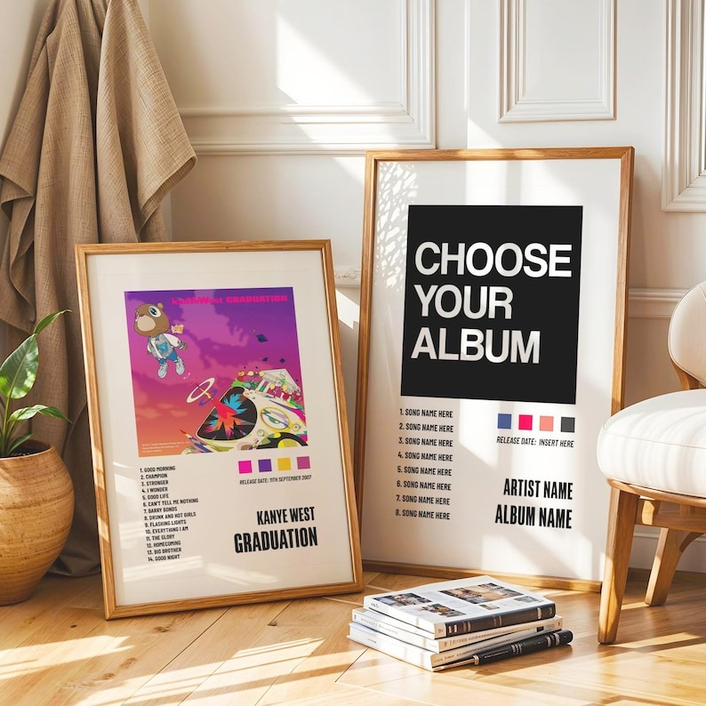 monretr's tweet photo. Set of 3 Custom Album Poster Wall Art Home Decor Custom Music Gift Album Cover Choose Your Own https://t.co/iTsD32OmzI