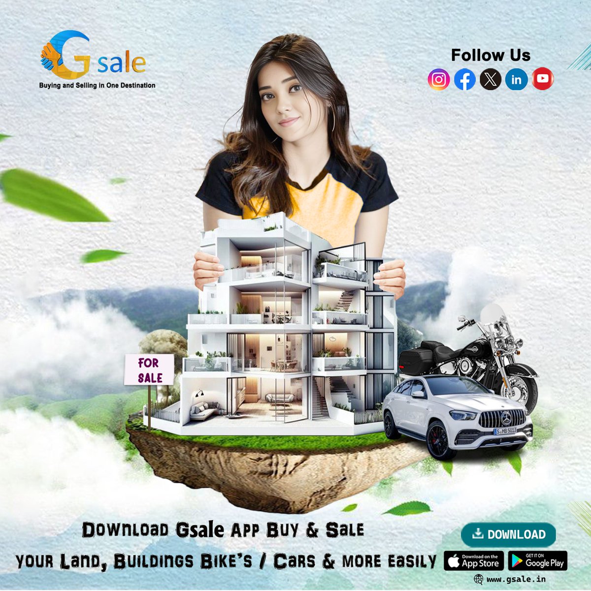 Gsaleofficial's tweet photo. Discover top deals on our buy and sell platform. Quick, easy, and secure. Download Gsale now!

#Deals #Discounts #AffordableDeals #SellFast   #ShopGSale #gamechanger #GameChangerTrailer #gamechangersmovie#EcoFriendlyHomes  #service #book #properties #agent #phone #smartphone https://t.co/GgSrjbkhmq