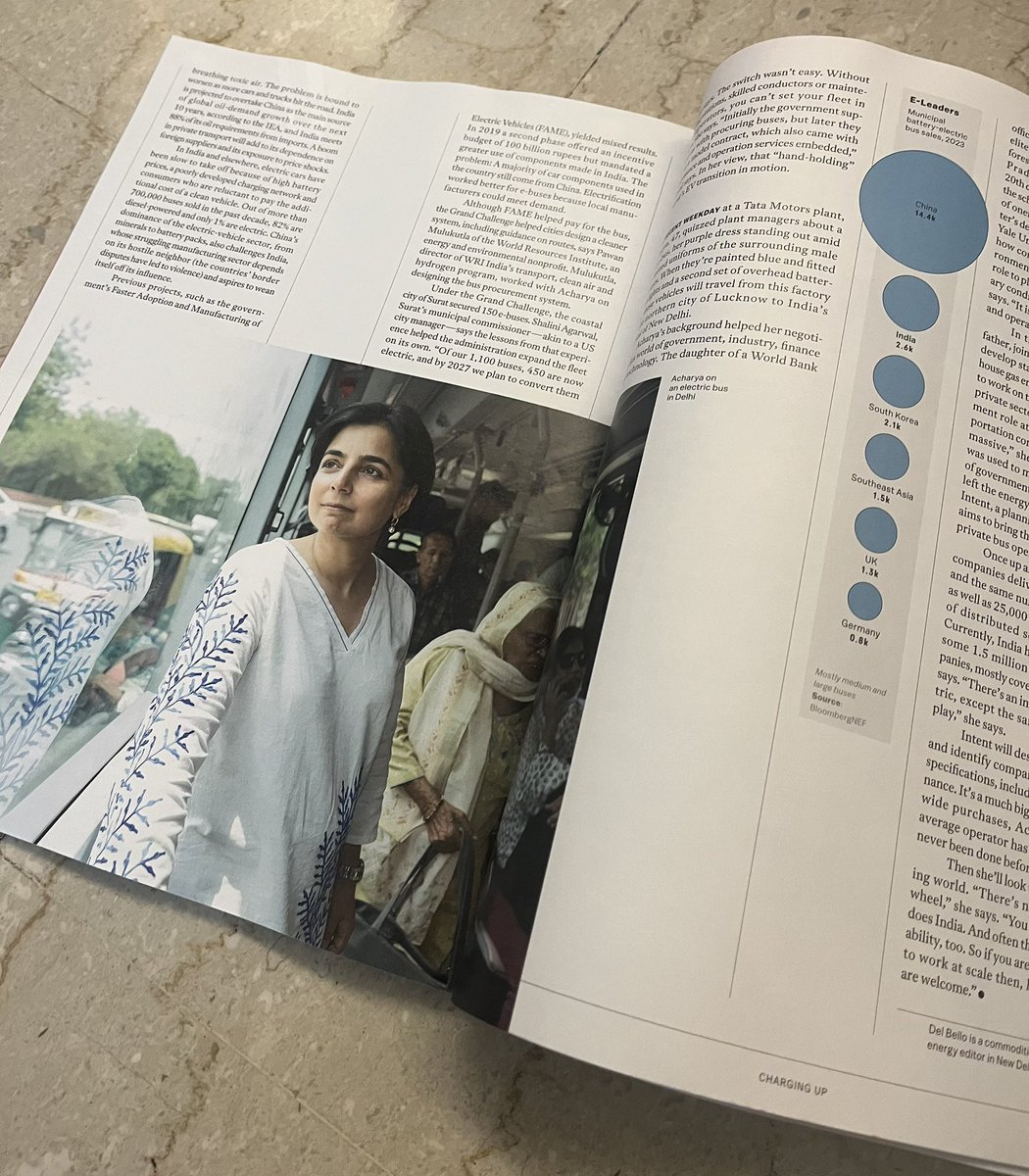 Thrilled that #eBus India work has now been carried in print magazine Bloomberg Markets <a href="/markets/">Bloomberg Markets</a> January 2025. <a href="/business/">Bloomberg</a>. Always grateful to all in Government, bus companies, partners and colleagues that made this possible in India and <a href="/LouDelBello/">Lou Del Bello</a> for her extensive research.