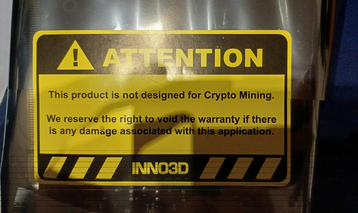 Foxowize's tweet photo. Ironically, i bought that card brand new from a Crypto mining company over on Ebay. https://t.co/ED4vXQ0Dyc