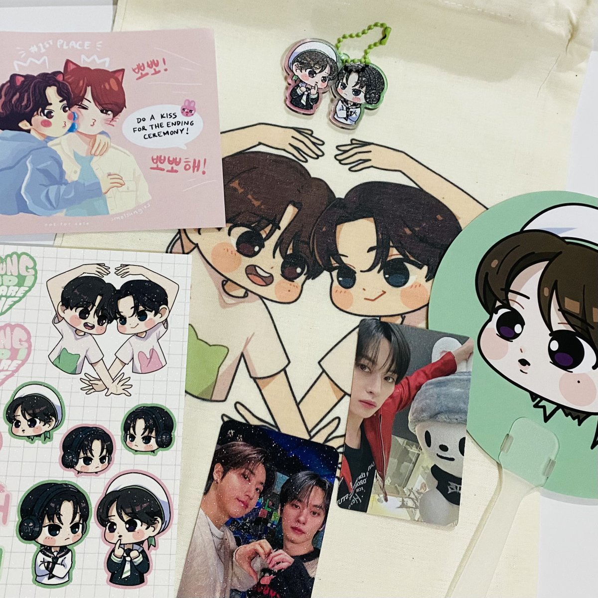 these pretty things from <a href="/1425gath/">until next time🫶🏻</a> are mine, look at them!!! 😍

selamat buat acaranya! makasih udah sediain wadah buat meet up minsungers ina. semoga next time makin rame dan aku bisa join hihi 🩷💚