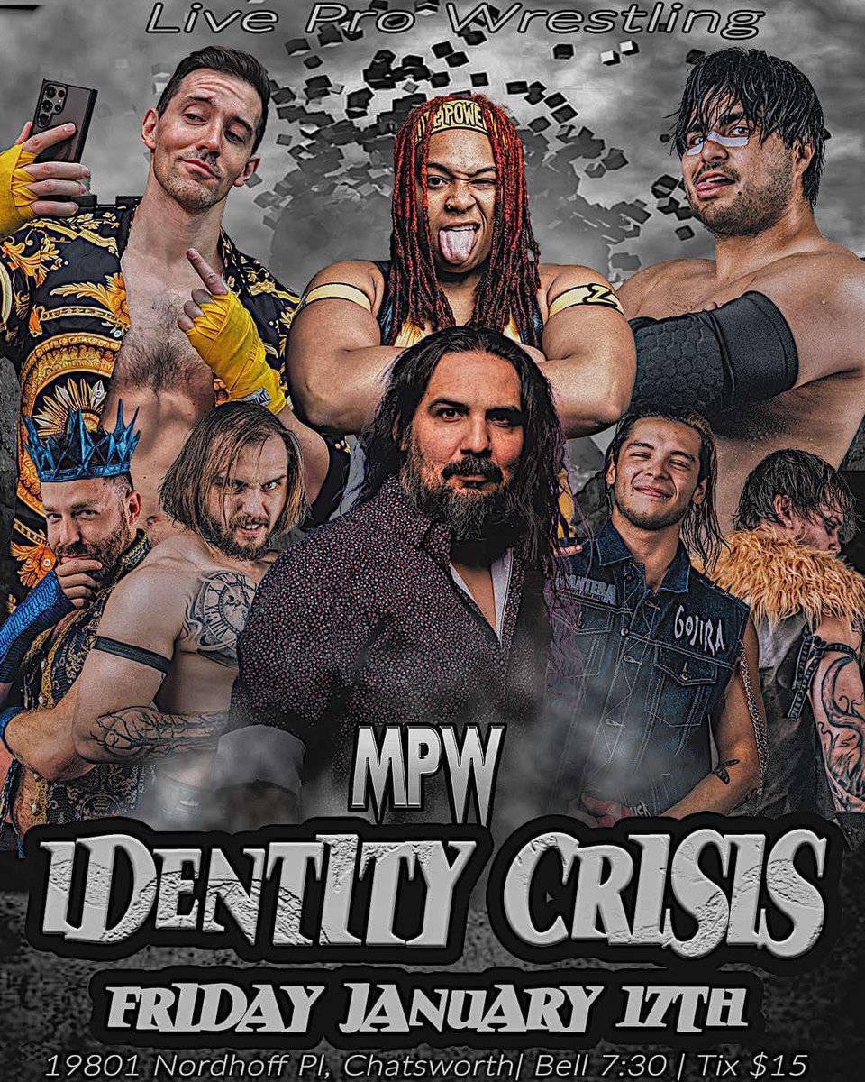 Millennium Pro Wrestling (@mpw_ca) on Twitter photo Next Friday! January 17th 7:30pm
MPW Identity Crisis 🤯
Set to appear: <a href="/zarazakher/">Zara Zakher ザラ・ザカー</a> @j2_mattioli @j2_mattioli <a href="/mattvanda209/">NJPW (Matt Vandagriff)</a> <a href="/CodyPrinceMPW/">Cody Prince 👑</a> <a href="/DamianDrakeLV/">DAMIAN DRAKE…</a> Next Friday! January 17th 7:30pm
MPW Identity Crisis 🤯
Set to appear: <a href="/zarazakher/">Zara Zakher ザラ・ザカー</a> @j2_mattioli @j2_mattioli <a href="/mattvanda209/">NJPW (Matt Vandagriff)</a> <a href="/CodyPrinceMPW/">Cody Prince 👑</a> <a href="/DamianDrakeLV/">DAMIAN DRAKE…</a>