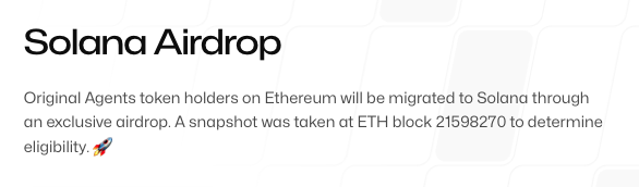 Submission for ETH holder for Solana Migration

Live now
agents.help/solana