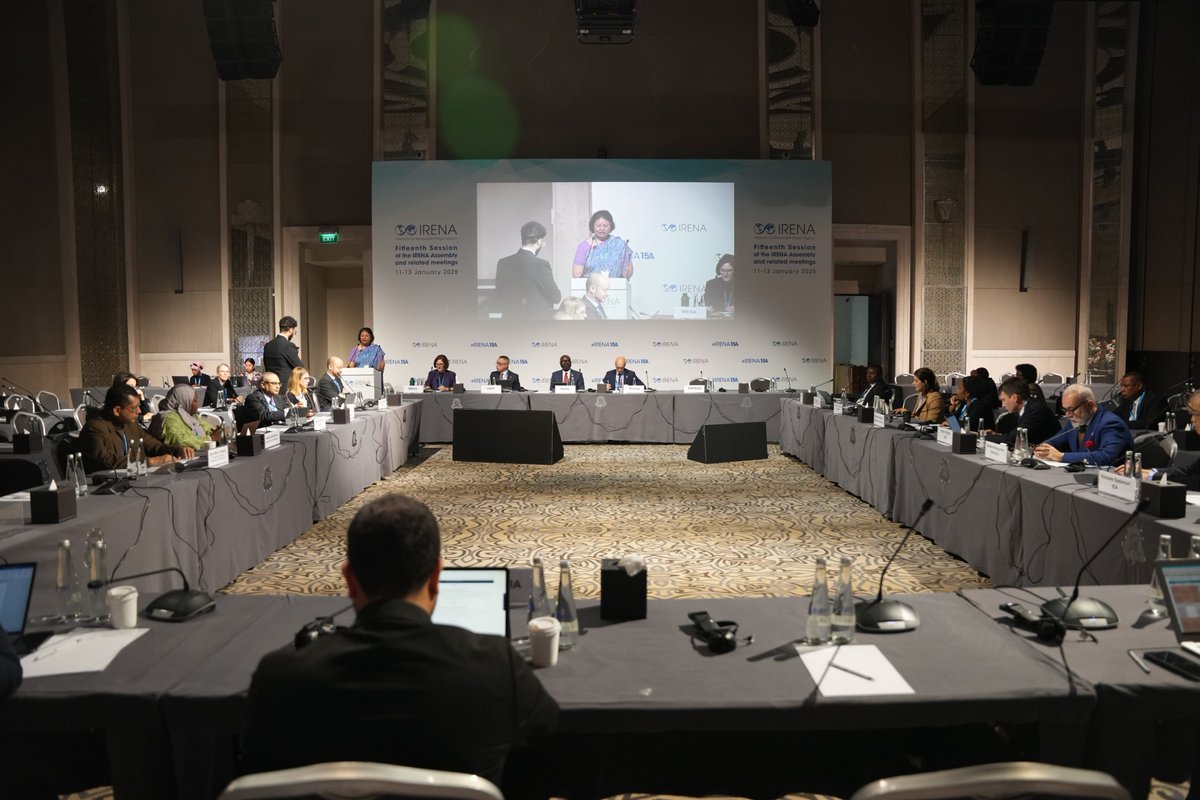 🔴Energy Transition takes center stage at #IRENA15A. Tune in to👉#SDG7 on Sustainable Energy: The Road Ahead. 

The event will foster dialogue on accelerating SDG7 implementation and aligning energy policy with broader sustainability and climate goal
