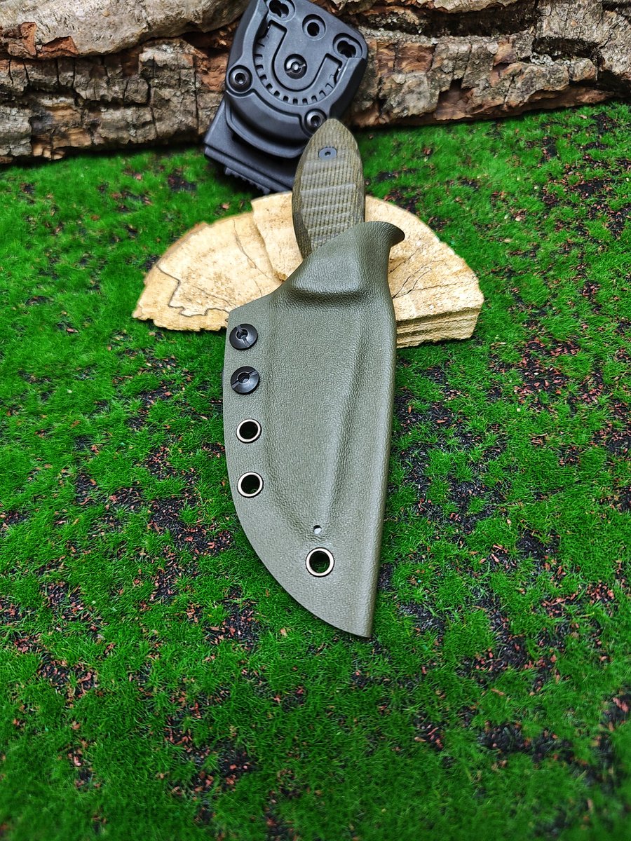 Motto_Knives's tweet image. STAL: Sleipner 
TWARDOŚĆ: 60 HRC 
DŁUGOŚĆ CAŁKOWITA: 18cm
DŁUGOŚĆ OSTRZA: 9cm
SZEROKOŚĆ: 3cm
GRUBOŚĆ: 4,2 mm 
RĘKOJEŚĆ:Ekarta-olive
POCHWA:Kydex 
#diy #diyproject #handmade #survival #knife #knifemaking #bushcraft #edc #outdoor #camp #camping #nature #blade #wildlife #survival