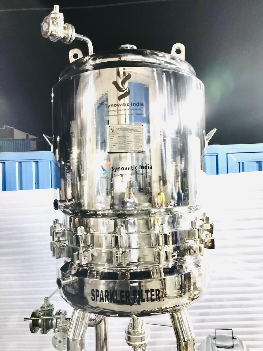 Synovatic's tweet image. Delivering Excellence, No Matter the Hour!
Our team went above and beyond, conducting a late-night trial and ensuring the dispatch of a Hastelloy C22 Sparkler Filter (24”x20) to meet the committed dispatch date.
#SynovaticIndia #HastelloyC22 #SparklerFilter #OnTimeDelivery