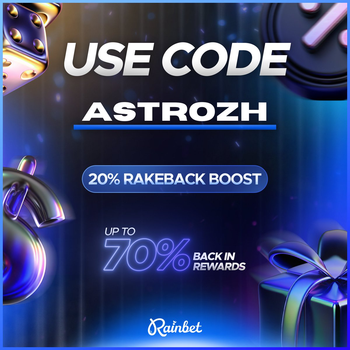 EVERYONE that signs up using code ASTROZH on Rainbet will receive a random prize from $0.25 - $10.00 into their account 🤑
- rainbet.com/?r=astrozh 

1  - Reply with your Rainbet Username! 💬
2  - LIKE/RT to spread the word ♥️