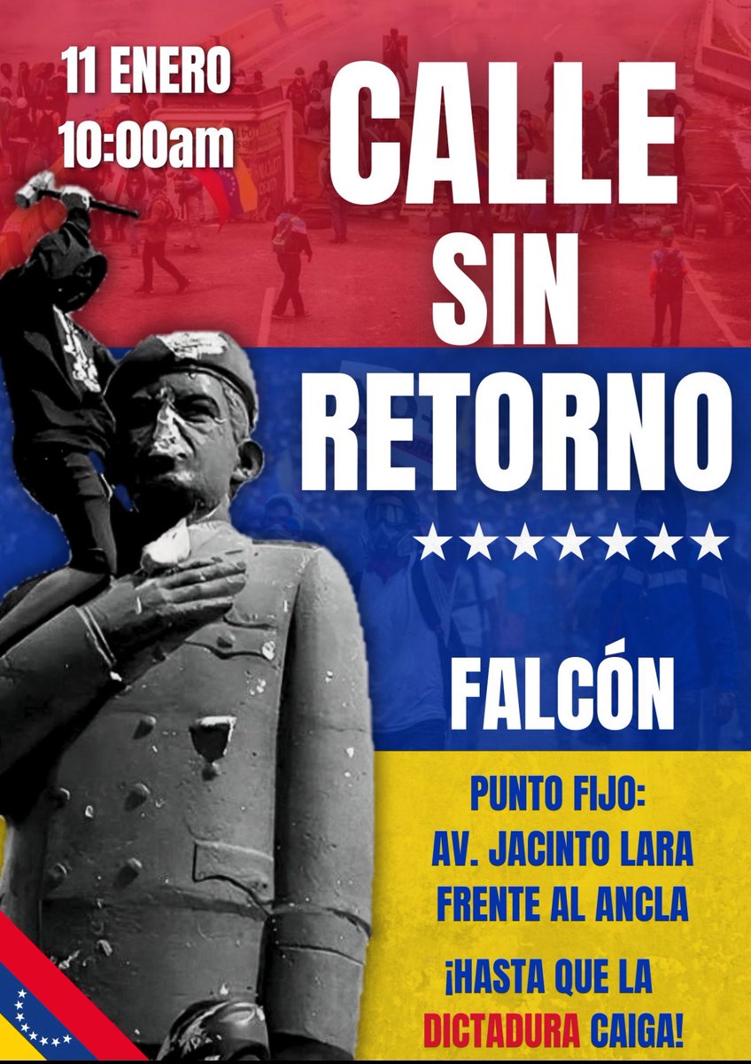 Jhonffonseca's tweet image. 🚨Informante:
"Ayudamos a que cada estado tenga un objetivo.

Caracas va para Miraflores  
 
La Guaira va a ir para Maiquetía

Táchira va a ir a abrir la frontera 

Nos debemos organizar por estado y tener un objetivo claro como los que te mencione. si no, va a ser una salida más…