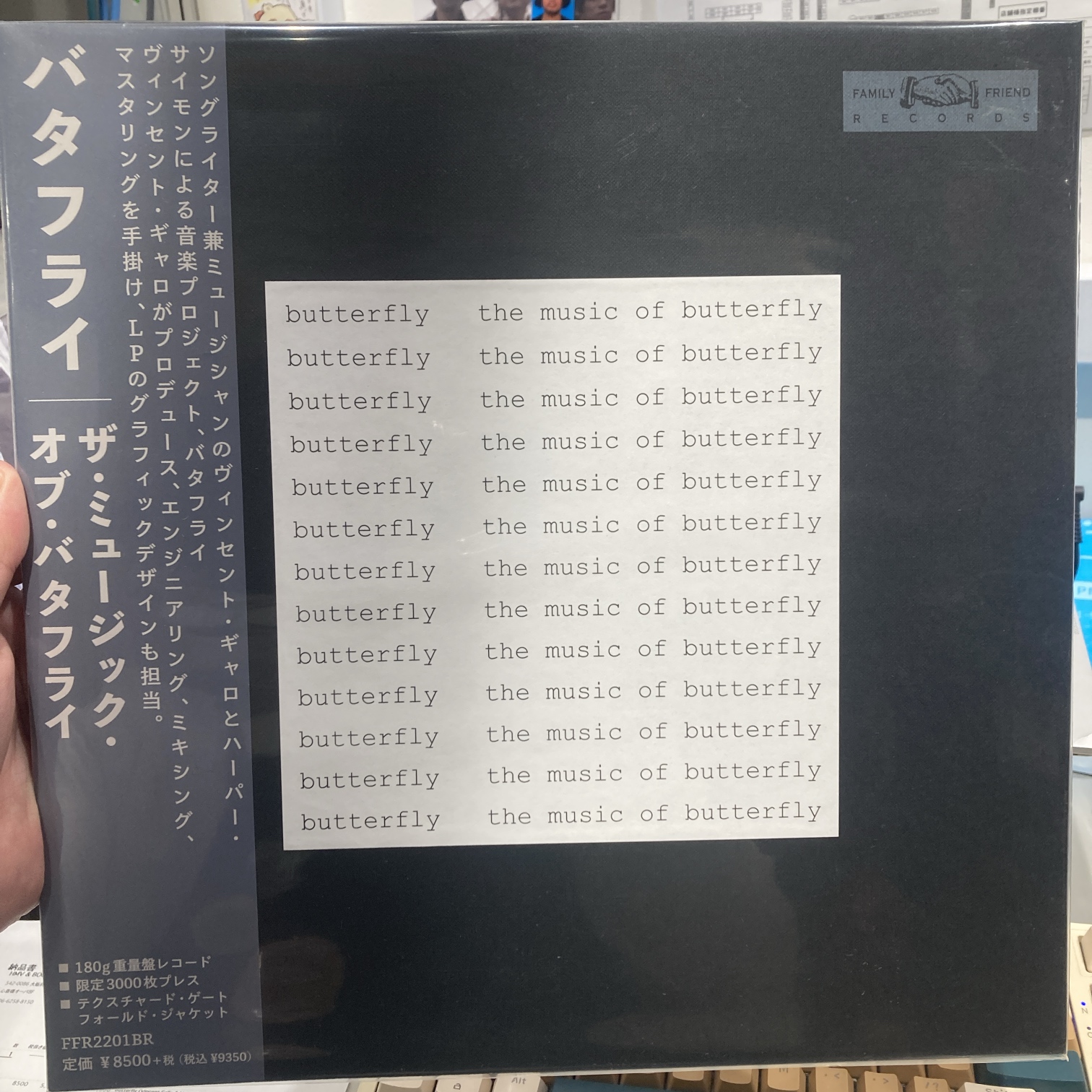 Vincent Gallo When LP レコード 180g重量盤 Butterfly – The Music of