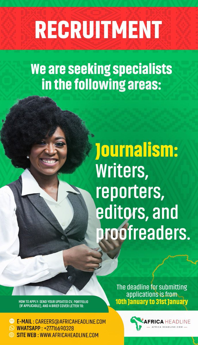 Gennextgigguide's tweet image. Various positions Open!

#JobSeekersSA #jobsearch #EMusk #MassiveAIRDROP #BIGNEWS #TylaOnShowmax #pianohublive #denise