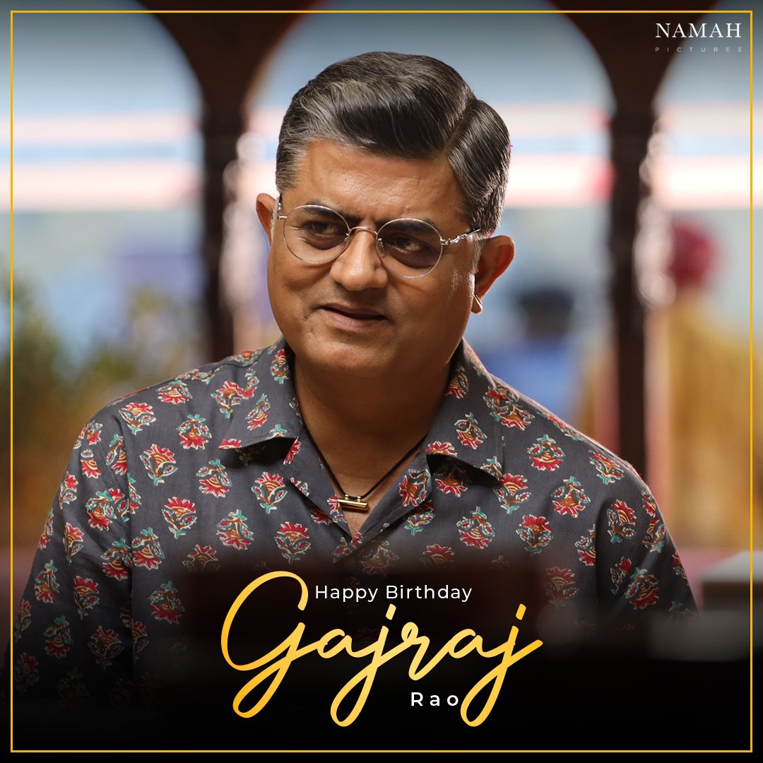 Happy Birthday <a href="/raogajraj/">Gajraj Rao</a> ! Your brilliance shines through in everything you do. Wishing you a wonderful year ahead! ✨💫