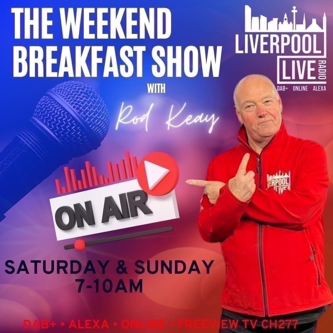 Wake up and Tune in ! It’s the weekend breakfast show with the big fella 7-10am ! Filled with great music and fabulous features such as the country music butty and the golden hour from 9am….. get your Saturday started off the right way !