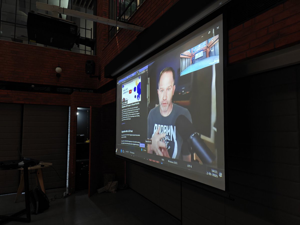 hackmum's tweet image. Opening #dotnetconf24mum @bookmyshow , @shanselman shares his joy of modernising @dotnet applications, chronicling his journey of upgrading his #dotnet app from #dotnetframework to #dotnet8