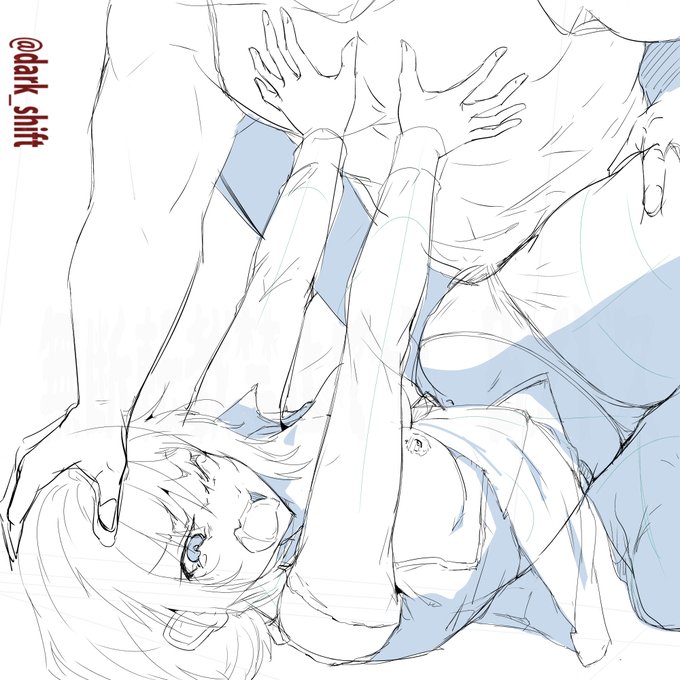 ⑱次絵 金髪さんSt1 act06 ラフ 