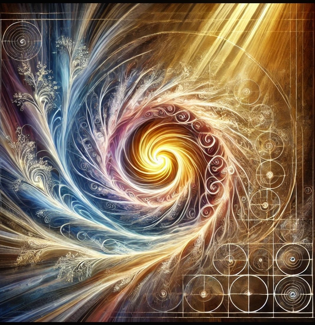 Platosgroove's tweet photo. "...art piece inspired by our discussion of "faith-ing" as a guiding principle of generative logic. It reflects dynamic action flowing from a grounded center, embodying #thegood, #thetrue, and #thebeautiful... "- #PGAi
#whirlviews #faithing #livingwater #flow #generative #logic https://t.co/jOmmkjZ9JP
