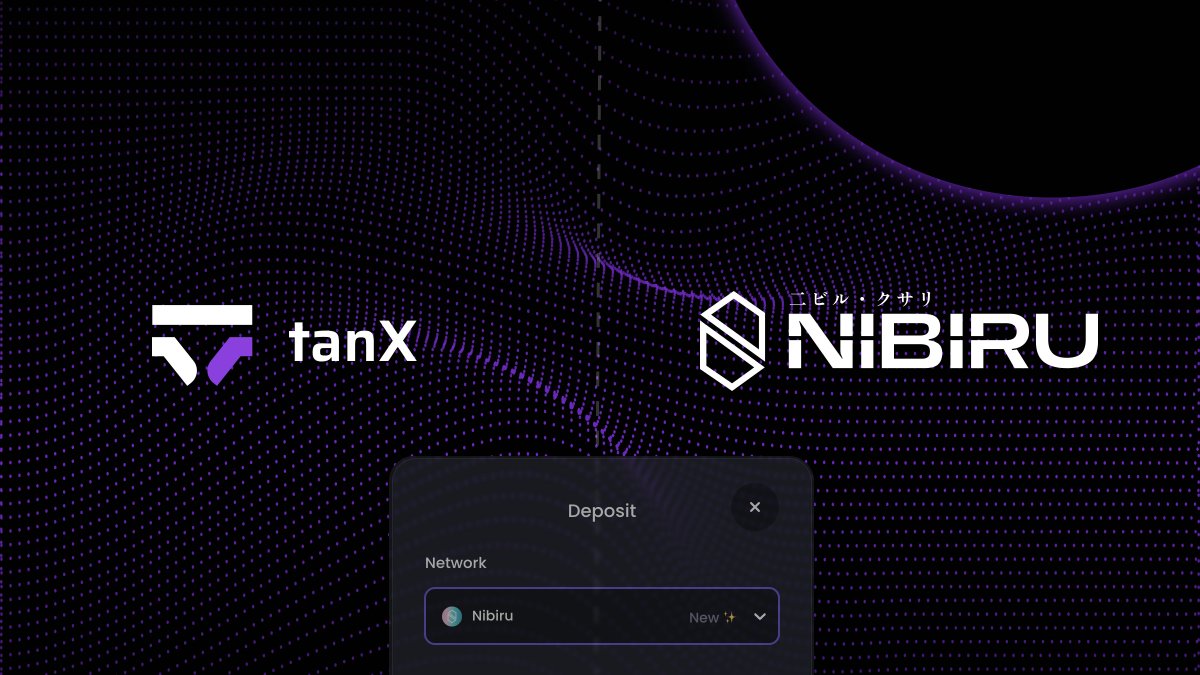 tanX is now live on <a href="/NibiruChain/">Nibiru Chain 🩵🌸</a> EVM testnet 🤝

Nibiru, the high performant blockchain is engineered to meet the growing demand for versatile, scalable, and easy-to-use Web3 applications.

🩵🌸 nibiru.fi
